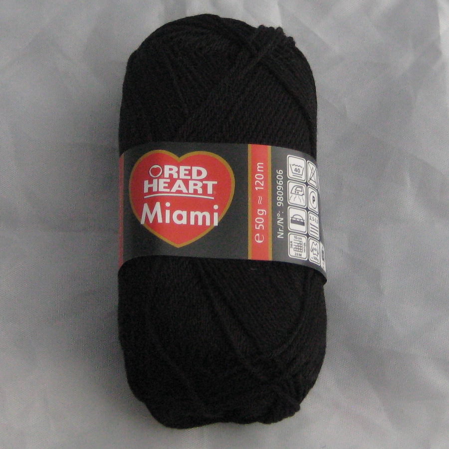 Пряжа Miami (чёрный)