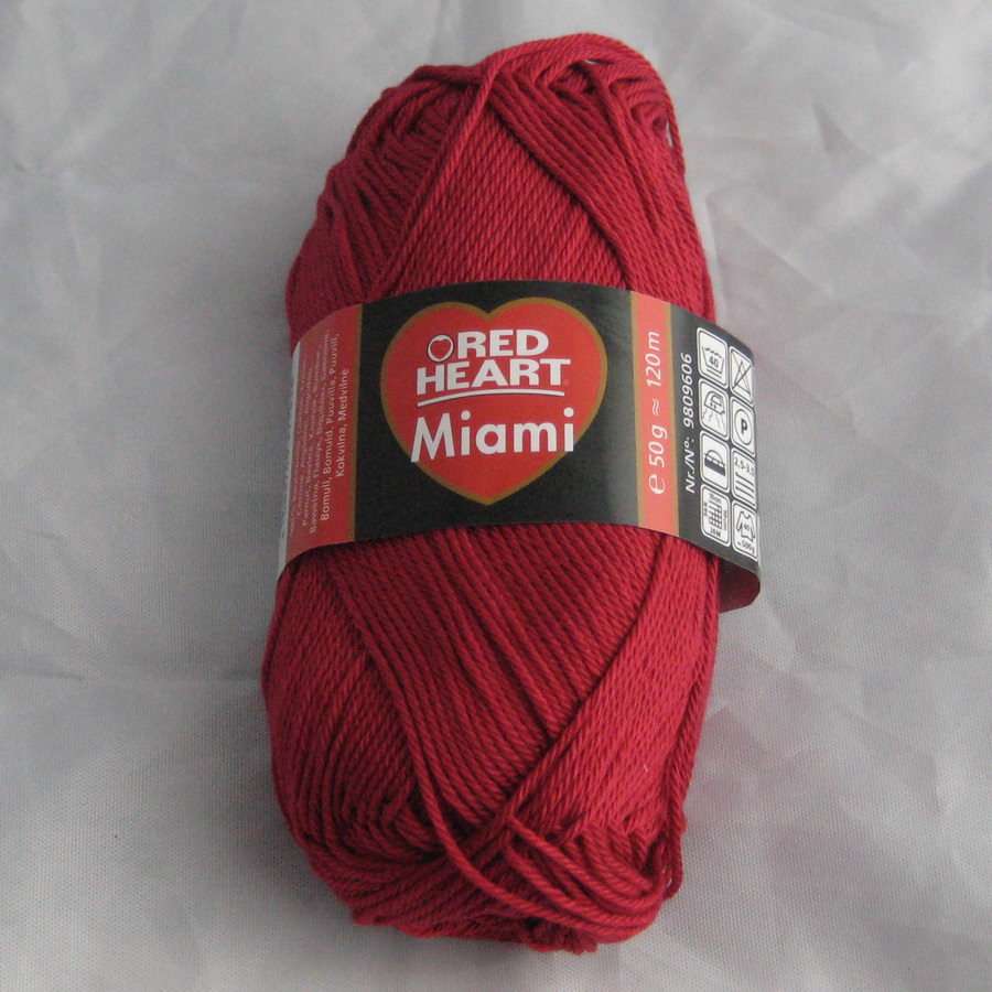 Пряжа Miami (бордово-красный)