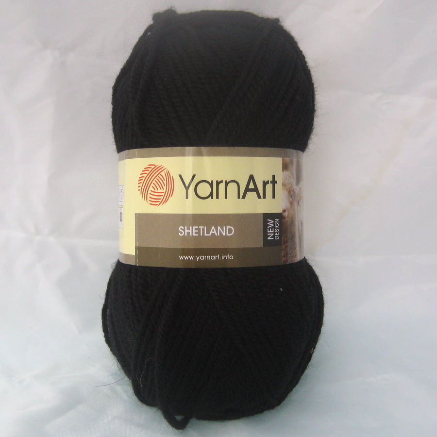Пряжа Yarn Art Shetland (чёрный)