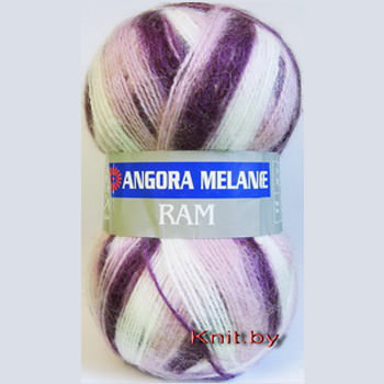 Пряжа Yarn Art Angora Ram Melange (бело-розово-бордовый)